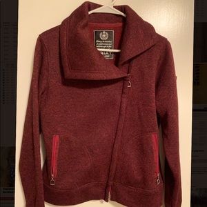 Red Heather Asymmetrical Women’s Jacket